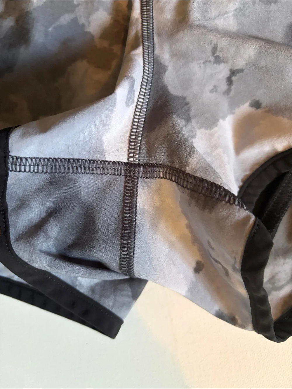 lululemon athletica Black and Gray Women's Running Shorts